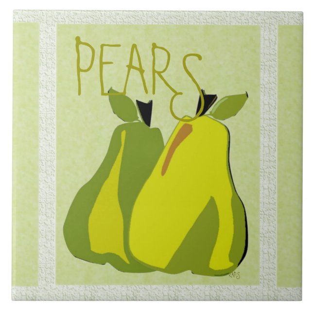 Carreau Poire PARfaite Poire (texture/menthe) (Devant)