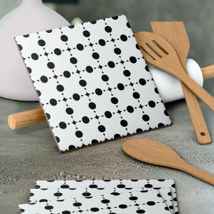 Carreau Pois noirs, Motif à points Polka, points, pointill