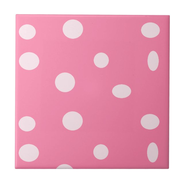 Carreau Pois rose pâle sur rose (Devant)