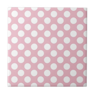 Carreau Pois roses, Motif Pointe Polka, Points, Pointe