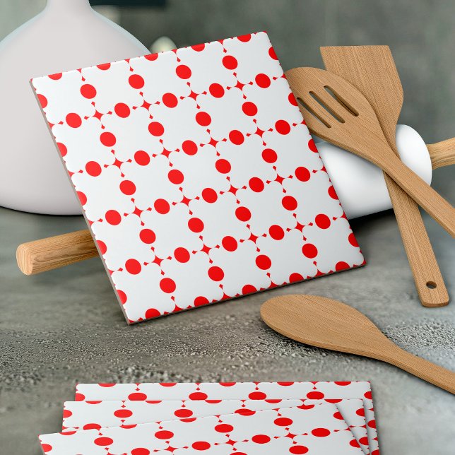 Carreau Pois rouges, Motif à points polka, points, pointil (Créateur téléchargé)