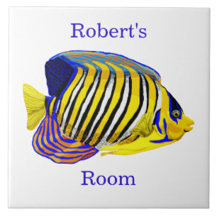 Carreau Poisson-ange royal chambre d'enfants