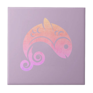 Carreau poisson au coucher du soleil