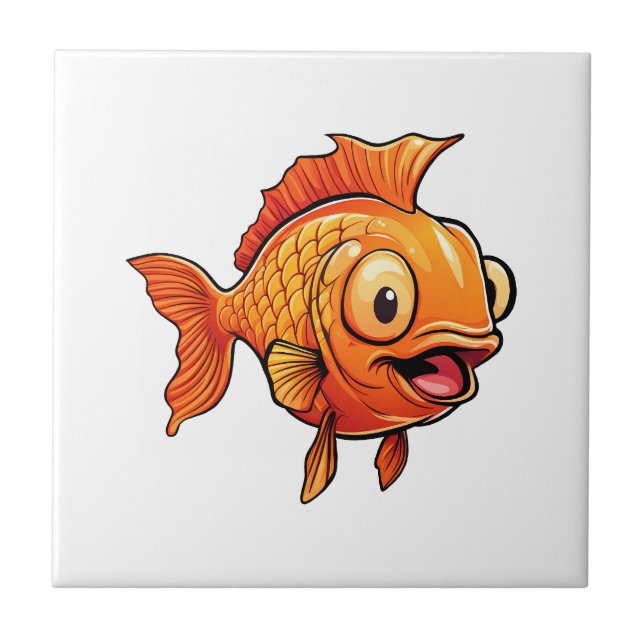 Carreau Poisson d'or (Devant)