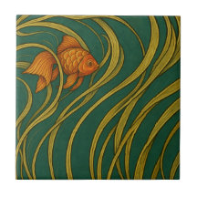 Poisson rouge Art Nouveau 