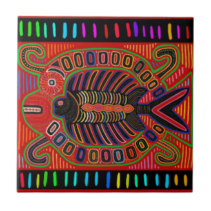 Carreau Poisson volant Cuna Indian Mola