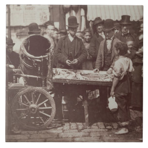 Carreau Poissons bon marché de St Giles, de la 'vie dans