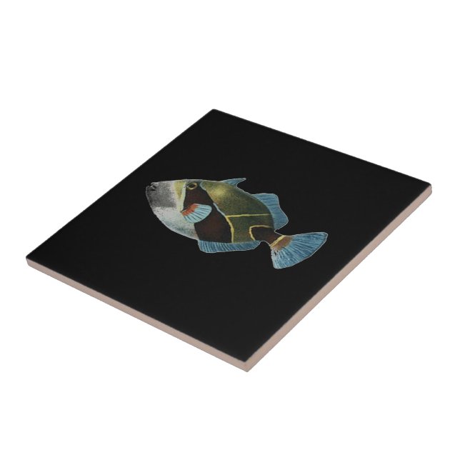 Carreau Poissons hawaïens d'état - Humuhumunukunukuapuaa (Côté)