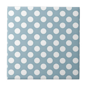 Carreau Polka bleu pâle