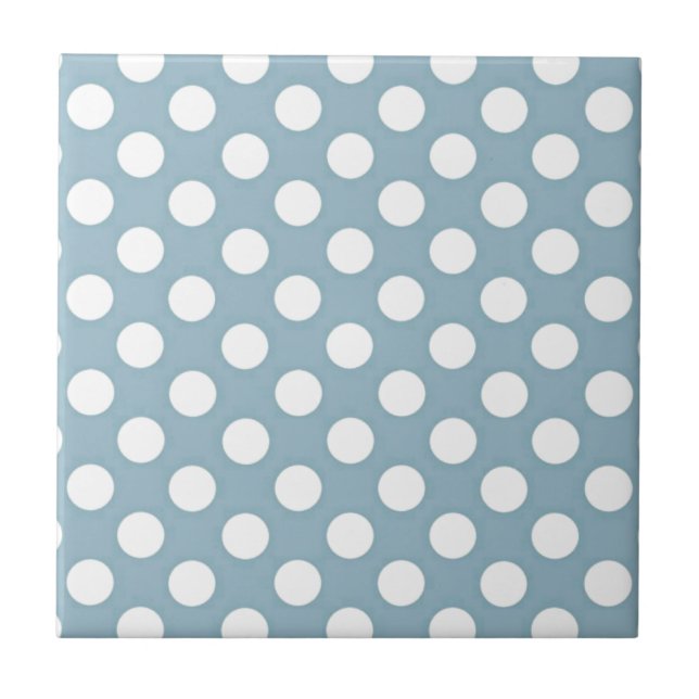 Carreau Polka bleu pâle (Devant)
