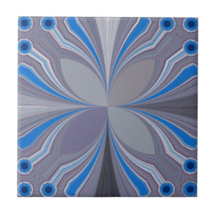 Carreau Polka gris cendré bleu Pointe Texture Art Imprimer