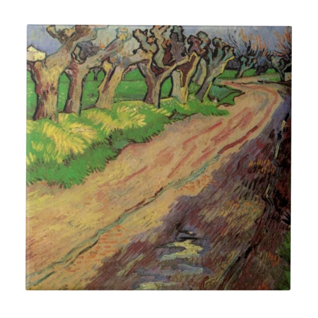 Carreau Pollard Willows par Vincent van Gogh (Devant)