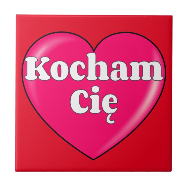 Carreau Polonais - Je vous aime (Devant)