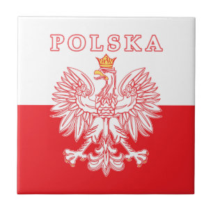 Carreau Polska Avec Aigle Rouge Polonais