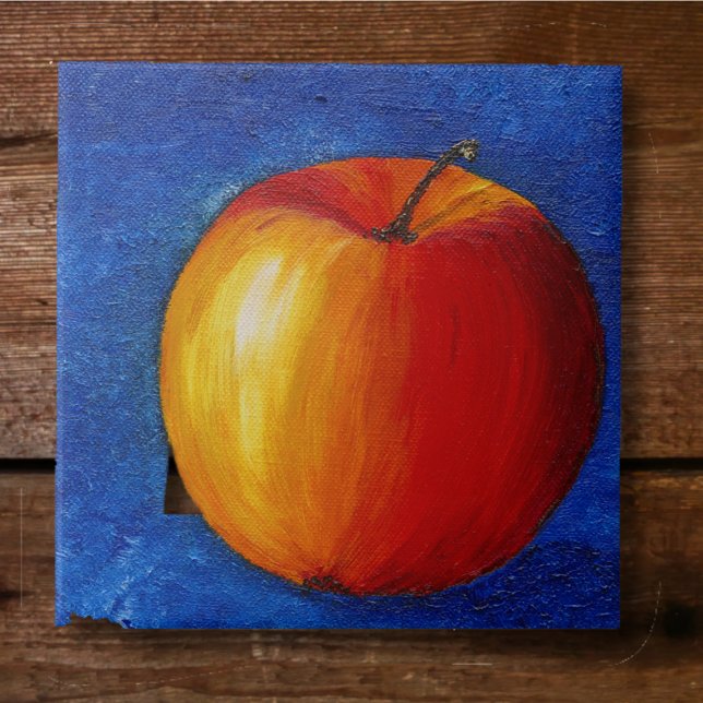 Carreau Pomme rouge - Peinture de la vie morte (Créateur téléchargé)