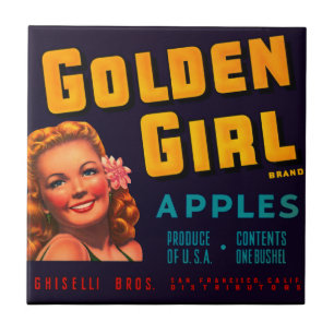 Carreau Pommes d'or de fille