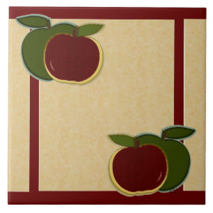 Carreau Pommes peintes (foe/canneberge)