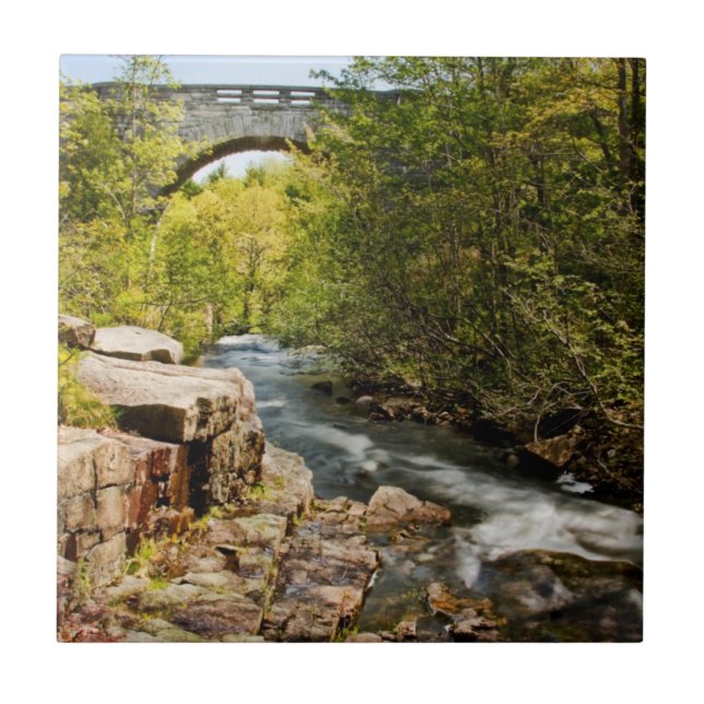 Carreau Pont au-dessus de rivière (Devant)