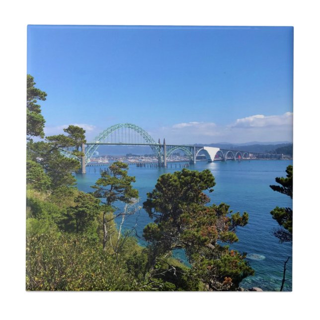 Carreau Pont de la Baie de Yaquina, Newport, Oregon (Devant)