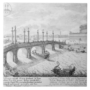 Carreau Pont de mausolée d'Aelius et de Hadrian (Castel S