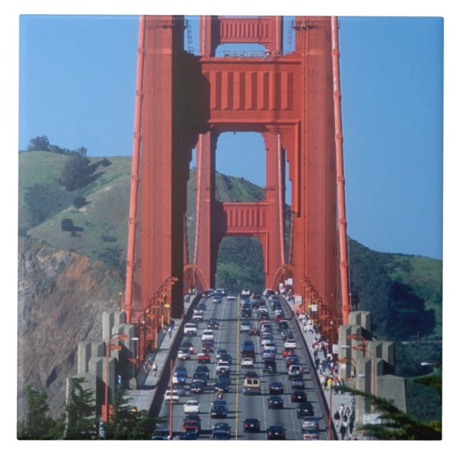 Carreau pont du Golden Gate et baie de San Francisco (Devant)