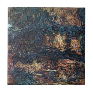 Carreau Pont Japonais par Claude Monet, Beaux-Arts Vintage