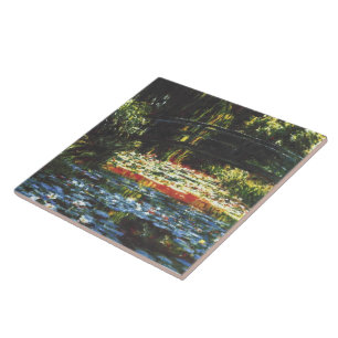 Carreau Pont japonais vintage à Giverny Claude Monet