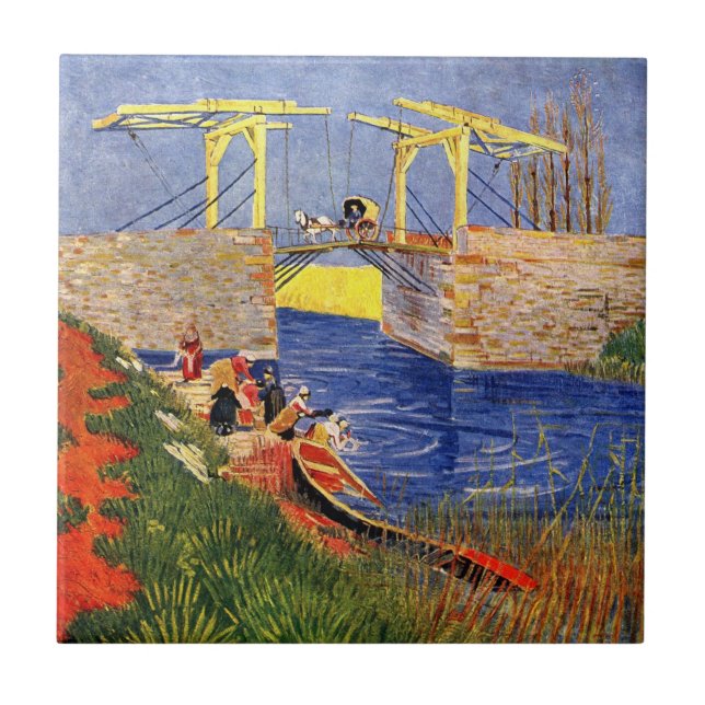 Carreau Pont Langlois à Arles par Vincent van Gogh (Devant)