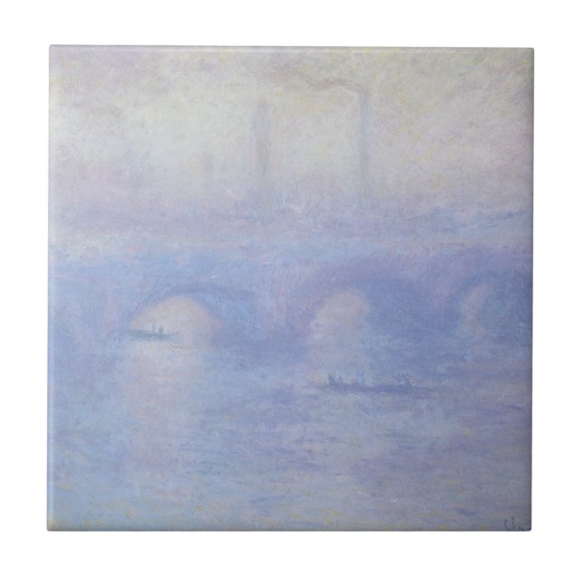Carreau Pont Waterloo, effet Mist par Claude Monet (Devant)