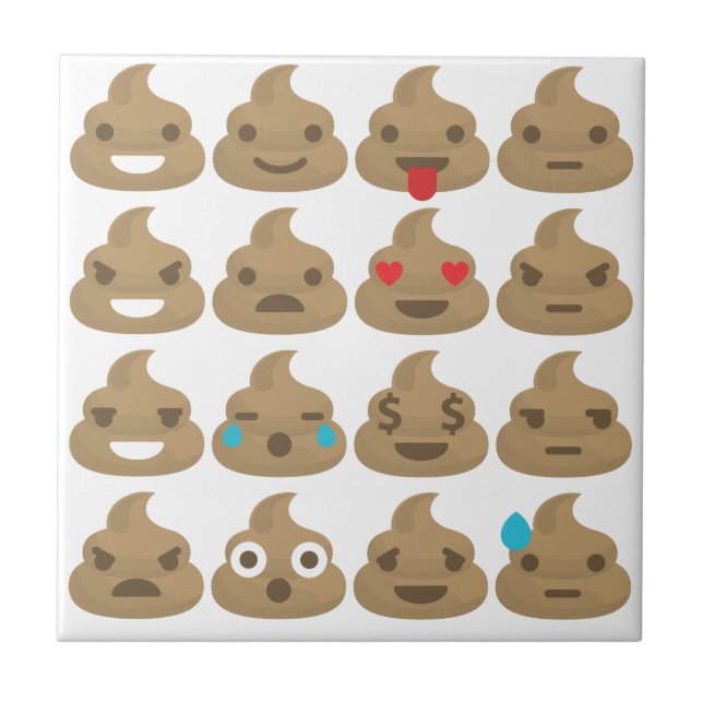 Carreau poop emojis (Devant)