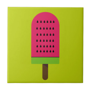 Carreau Pop Art posiche pastèque art fruitier