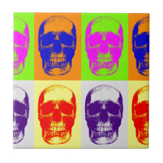 Carreau Pop Art Skull
