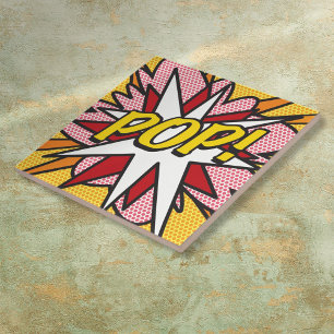 Carreau POP Fun Rétro Bande Dessinée Pop Art