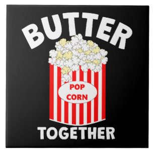 Carreau Popcorn de film ensemble Beurre