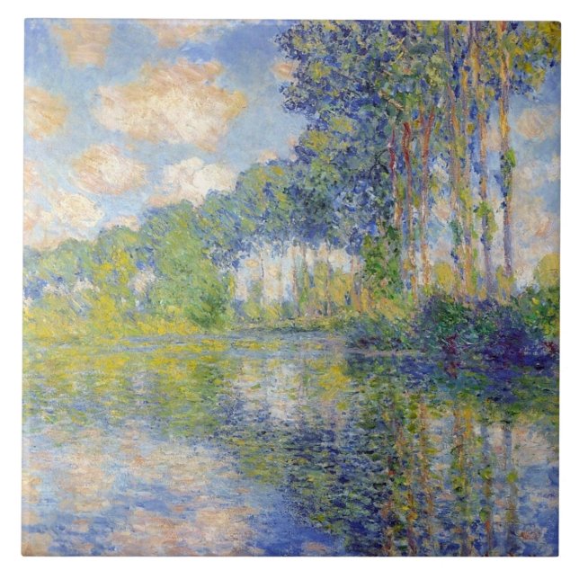Carreau Poplaires sur l'Epte (par Claude Monet) (Devant)