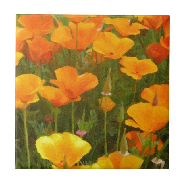 Carreau Poppies de Californie (Devant)