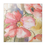 Carreau Poppies douces I<br><div class="desc">Poppies douces I par Leticia Herrera</div>