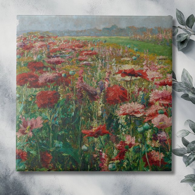 Carreau Poppies en fleurs - Olga Wisinger-Florian (Créateur téléchargé)