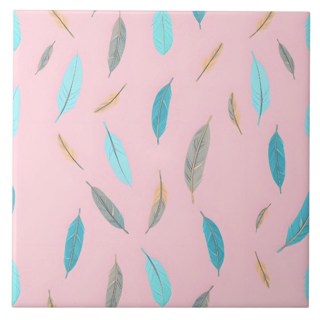 Carreau Popular Feathers Luxury Boho Collection (Devant)