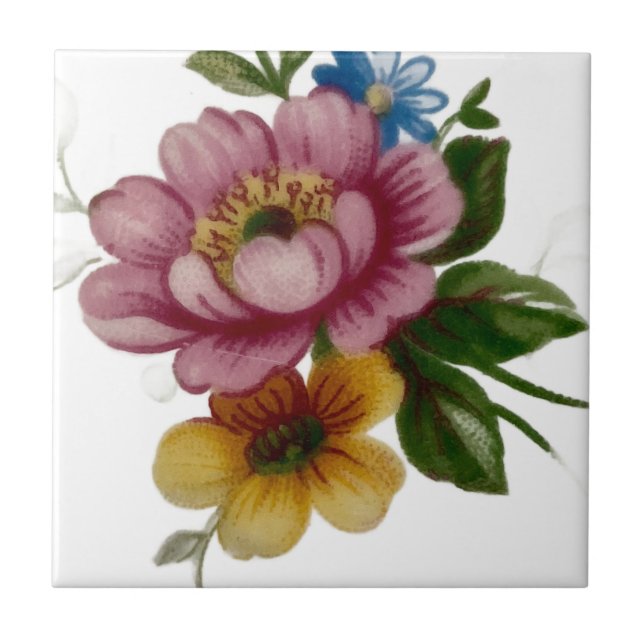 Carreau Porcelain Inspired Floral (Devant)