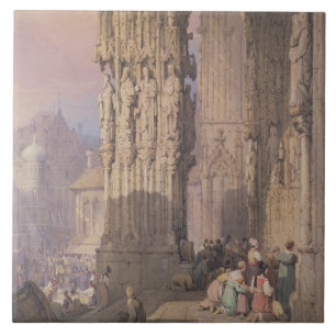 Carreau Porche de cathédrale de Ratisbonne