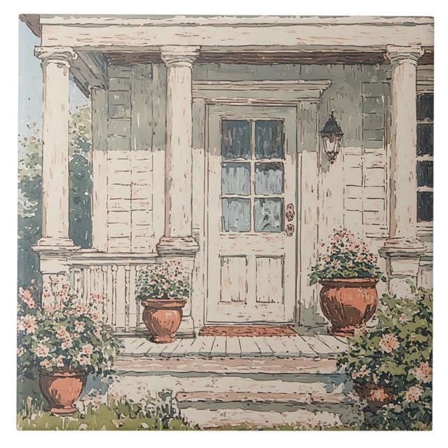 Carreau Porche de Maison de Campagne (Devant)
