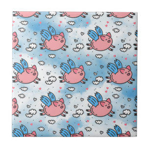 Carreau porcs volants