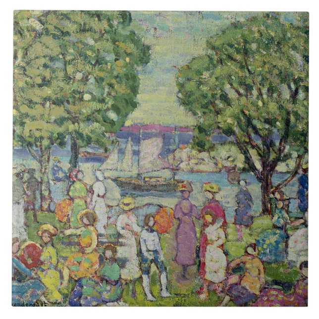 Carreau Port de Gloucester (huile sur la toile) (Devant)