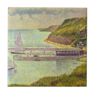 Carreau Port Port-en-Bessin Haute Marée par Georges Seurat