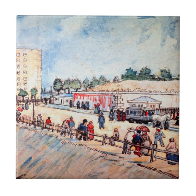 Carreau Porte dans les murs de Paris par Vincent van Gogh (Devant)