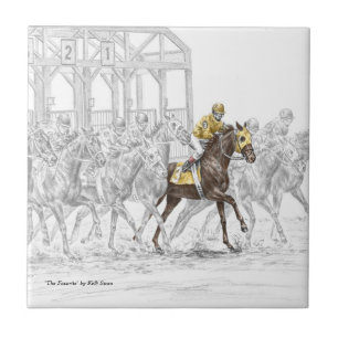 Carreau Porte démarrante de course de cheval