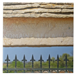 Carreau Porte et clé de voûte sculptée avec Montrachet,