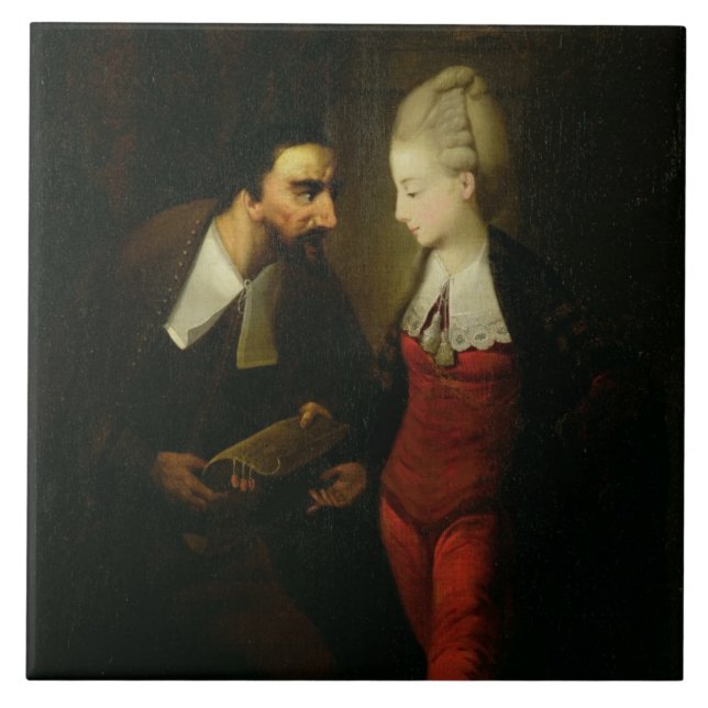 Carreau Portia et Shylock "du négociant de Venise" A (Devant)