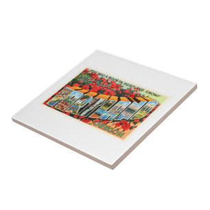 Carreau Portland Orégon OU vieux souvenir de Vintage